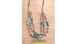 Bali Fashion Bead Necklaces Triangle 